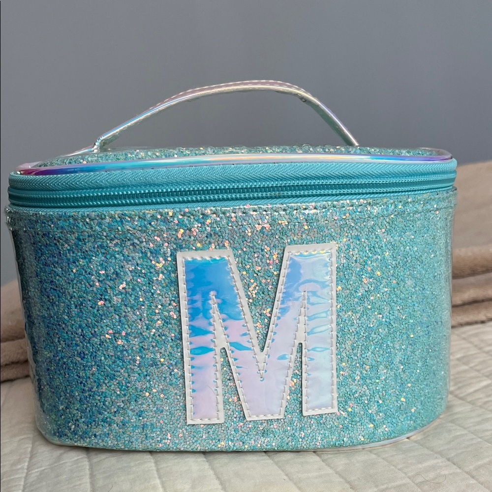 Justice Light Blue Makeup Bag
